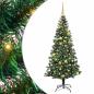 Preview: Künstlicher vorbeleuchteter Weihnachtsbaum Grün 180 cm