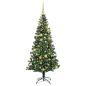 Preview: Künstlicher vorbeleuchteter Weihnachtsbaum Grün 180 cm