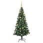 Preview: Künstlicher vorbeleuchteter Weihnachtsbaum Grün 180 cm