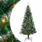 Preview: Künstlicher vorbeleuchteter Weihnachtsbaum Grün 240 cm