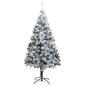 Preview: Künstlicher Weihnachtsbaum mit 300 LEDs mit Ständer Weiß 180 cm