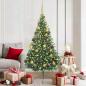 Preview: ARDEBO.de - Künstlicher vorbeleuchteter Weihnachtsbaum Grün 180 cm PVC