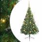 Preview: Künstlicher vorbeleuchteter Weihnachtsbaum Grün 180 cm PVC