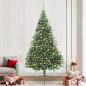 Preview: ARDEBO.de - Künstlicher vorbeleuchteter Weihnachtsbaum Grün 240 cm PVC