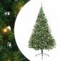Preview: Künstlicher vorbeleuchteter Weihnachtsbaum Grün 240 cm PVC
