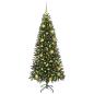 Preview: Künstlicher Weihnachtsbaum mit 300 LEDs Grün 180 cm PE und PVC