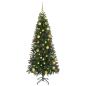 Preview: Künstlicher Weihnachtsbaum mit 300 LEDs Grün 180 cm PE und PVC