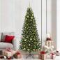 Preview: ARDEBO.de - Künstlicher Weihnachtsbaum mit 300 LEDs Grün 210 cm PE und PVC