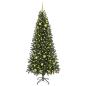 Preview: Künstlicher Weihnachtsbaum mit 300 LEDs Grün 210 cm PE und PVC