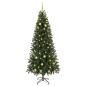 Preview: Künstlicher Weihnachtsbaum mit 300 LEDs Grün 210 cm PE und PVC