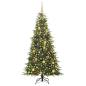 Preview: Künstlicher klappbarer Weihnachtsbaum Grün 180 cm PE und PVC