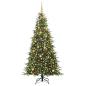 Preview: Künstlicher klappbarer Weihnachtsbaum Grün 210 cm PE und PVC