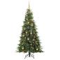 Preview: Künstlicher klappbarer Weihnachtsbaum Grün 210 cm PE und PVC