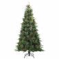 Preview: Künstlicher klappbarer Weihnachtsbaum Grün 210 cm PE und PVC
