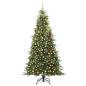 Preview: Künstlicher klappbarer Weihnachtsbaum Grün 240 cm PE und PVC