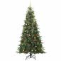 Preview: Künstlicher klappbarer Weihnachtsbaum Grün 240 cm PE und PVC
