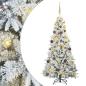 Preview: Künstlicher klappbarer Weihnachtsbaum Weiß 180 cm PE und PVC