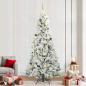 Preview: ARDEBO.de - Künstlicher klappbarer Weihnachtsbaum Weiß 240 cm PE und PVC
