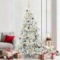 Preview: ARDEBO.de - Künstlicher klappbarer Weihnachtsbaum Weiß 210 cm PVC und Stahl