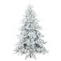 Preview: Künstlicher klappbarer Weihnachtsbaum Weiß 210 cm PVC und Stahl
