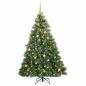 Preview: Künstlicher Weihnachtsbaum mit 300 LEDs Grün 180 cm PE und PVC