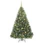 Preview: Künstlicher Weihnachtsbaum mit 300 LEDs Grün 180 cm PE und PVC