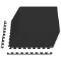 Preview: Pool Bodenschutzmatte 12 stk. Schwarz 4,32 m² EVA-Schaum