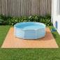 Preview: ARDEBO.de - Pool Bodenschutzmatte 12 stk. Holz 4,32 m² EVA-Schaum
