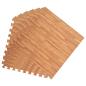 Preview: Pool Bodenschutzmatte 12 stk. Holz 4,32 m² EVA-Schaum