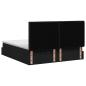 Preview: Ottoman-Bett mit Matratze und LED Schwarz 180 x 200 cm Stoff
