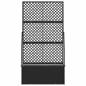 Preview: Garten-Spalier-Pflanzer Schwarz 70 x 30 x 135 cm Metall