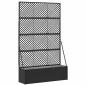 Preview: ARDEBO.de - Garten-Spalier-Pflanzer Schwarz 105 x 30 x 170 cm Metall