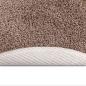Preview: Anti-Rutsch Shaggy Teppich Braun 90 x 90 cm PP