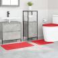 Preview: Anti-Rutsch Badematten-Set 3 stk. Rot 50 x 80 cm PP