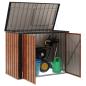Preview: Gartenlagerbox Braun 151,5 x 82 x 110,5 cm Stahl