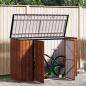 Preview: Gartenlagerbox Braun 214 x 82 x 132 cm Stahl