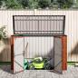 Preview: Gartenlagerbox Braun 214 x 82 x 132 cm Stahl