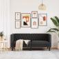 Preview: Sofa Schwarz 174 x 74,5 x 70,5 cm PVC