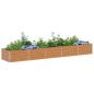 Preview: Hochbeet Hellbraun 400 x 80 x 45 cm Verzinkter Stahl