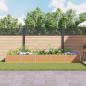 Preview: Hochbeet Hellbraun 400 x 80 x 45 cm Verzinkter Stahl