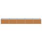 Preview: Hochbeet Hellbraun 400 x 80 x 45 cm Verzinkter Stahl