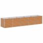 Preview: Hochbeet Hellbraun 400 x 80 x 77 cm Verzinkter Stahl