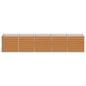 Preview: Hochbeet Hellbraun 400 x 80 x 77 cm Verzinkter Stahl