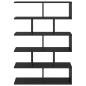 Preview: Wandregal Schwarze Eiche 70 x 20 x 100 cm Holzwerkstoff