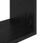 Preview: Wandregal Schwarze Eiche 70 x 20 x 100 cm Holzwerkstoff