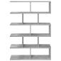 Preview: Wandregal Betongrau 70 x 20 x 100 cm Holzwerkstoff