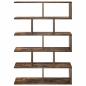 Preview: Wandregal Raucheiche 70 x 20 x 100 cm Holzwerkstoff