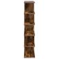 Preview: Wandregal Raucheiche 70 x 20 x 100 cm Holzwerkstoff