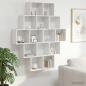 Preview: ARDEBO.de - Wandregal Wei? 120 x 20 x 136 cm Holzwerkstoff