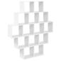 Preview: Wandregal Wei? 120 x 20 x 136 cm Holzwerkstoff